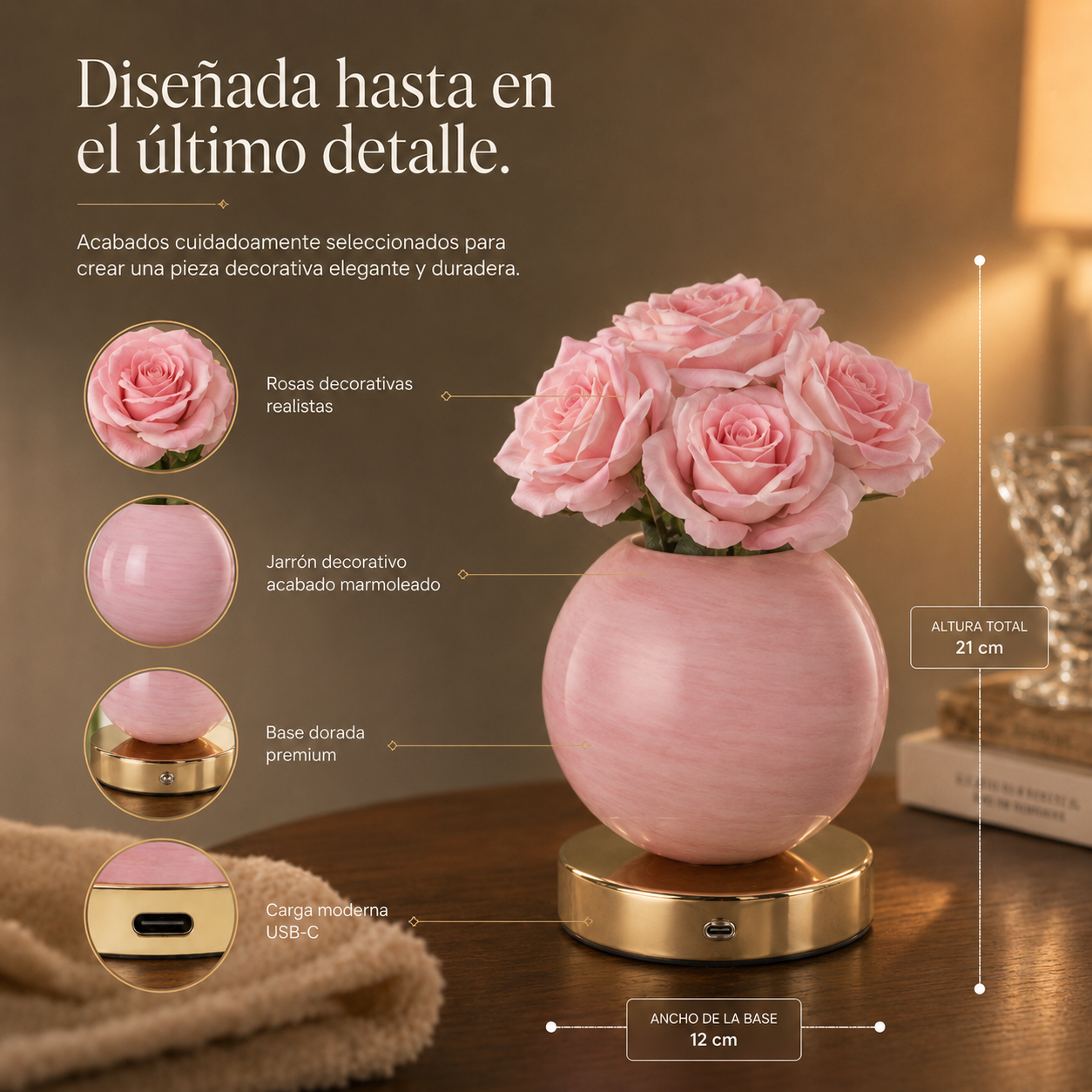 Lámparas de Rosas