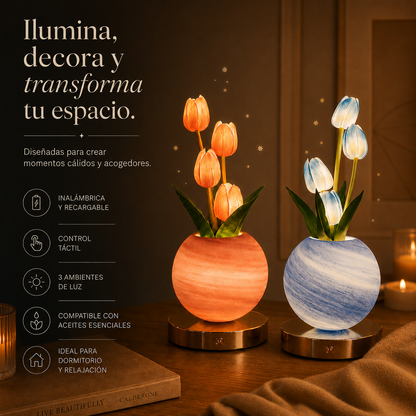 Lampara de tulipanes