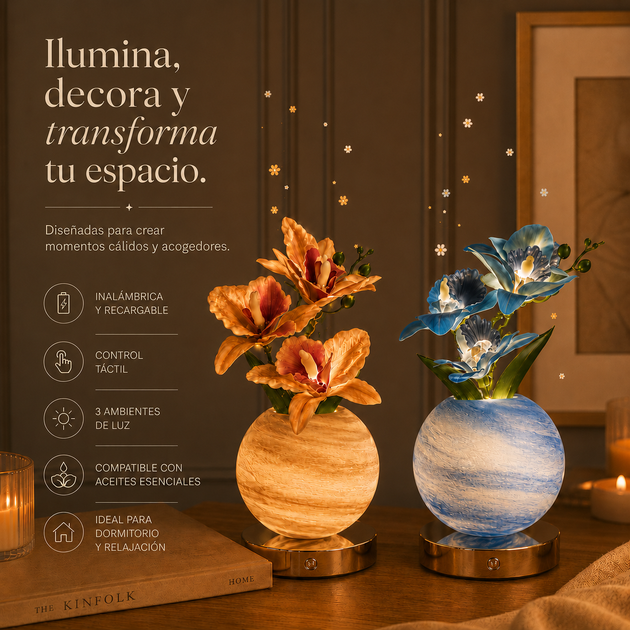 Lampara Orquídea